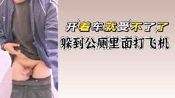 开车途中欲火难耐,躲进公厕狂打手枪解饥渴